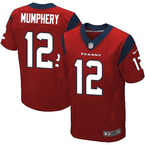 Men's Elite Keith Mumphery Nike Jersey Red Alternate - #12 NFL Houston Texans